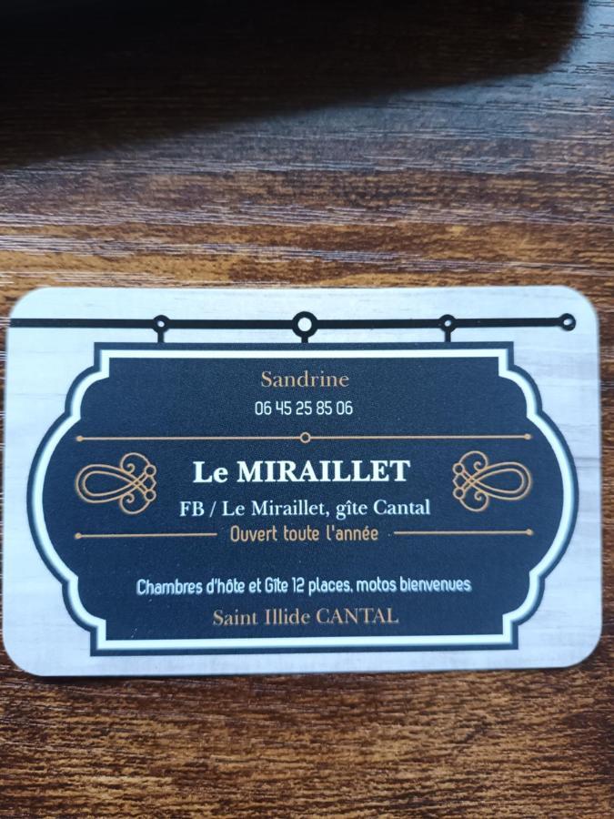 Le Miraillet, Chambre Hote Saint-Illide Bagian luar foto